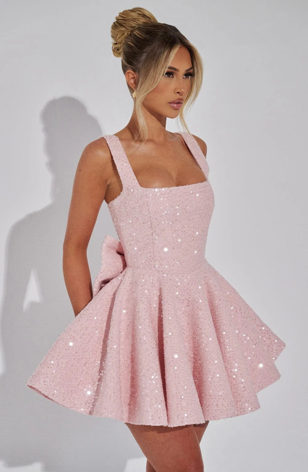 Audrey Mini Dress - Blush