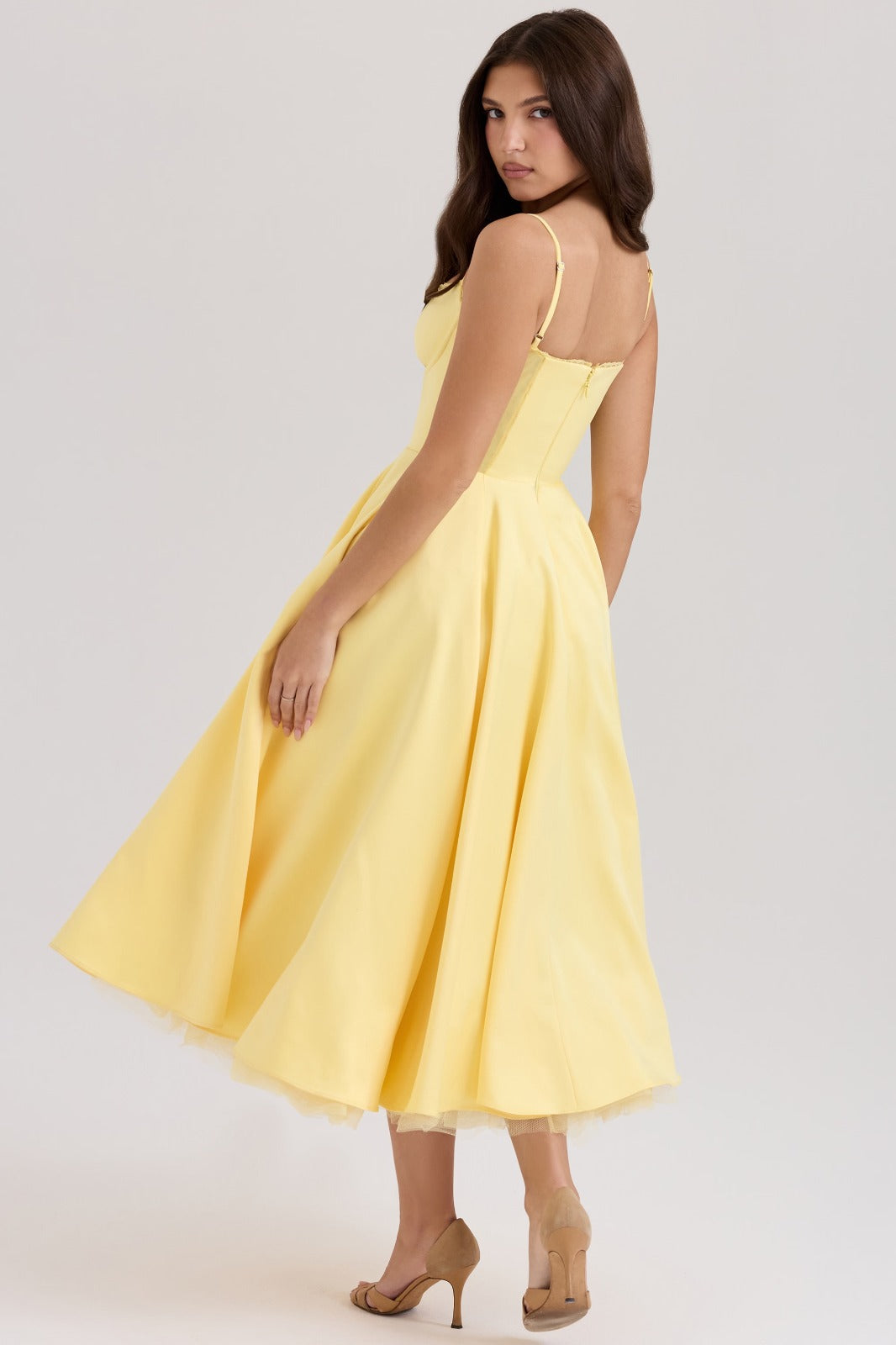 Juliette Midi Dress - Yellow