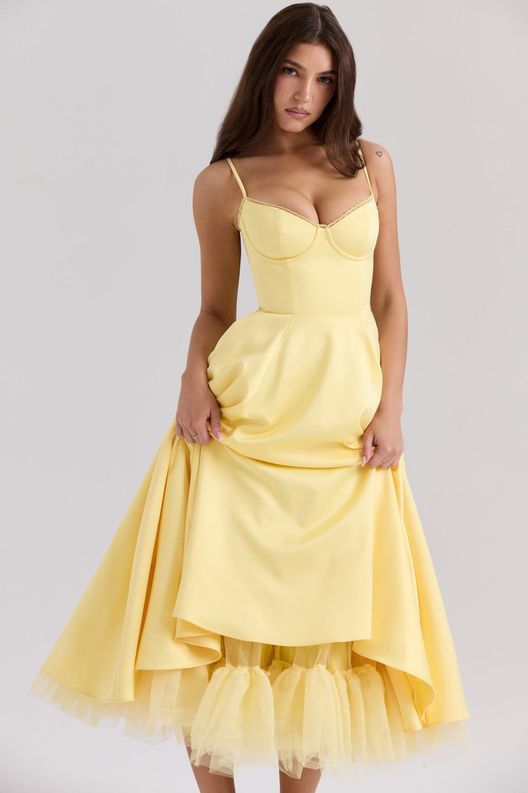 Juliette Midi Dress - Yellow