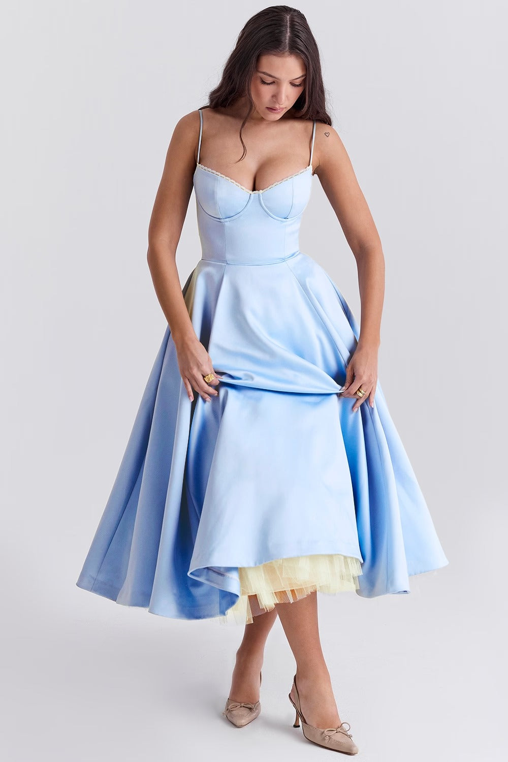 Juliette Midi Dress - Blue