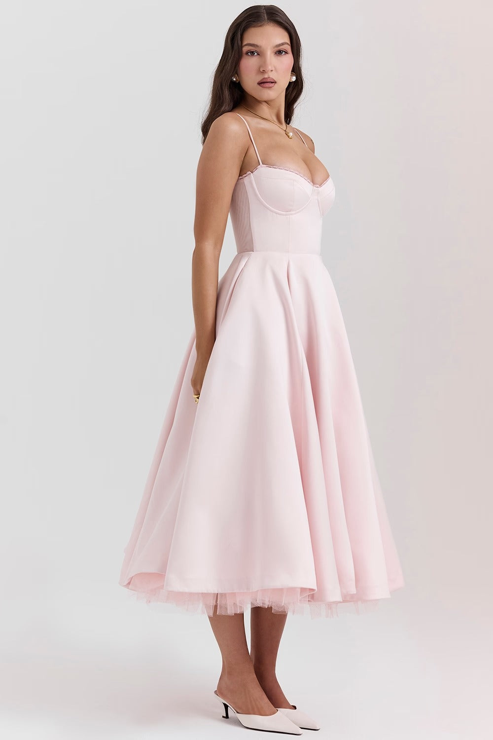 Juliette Midi Dress - Pink