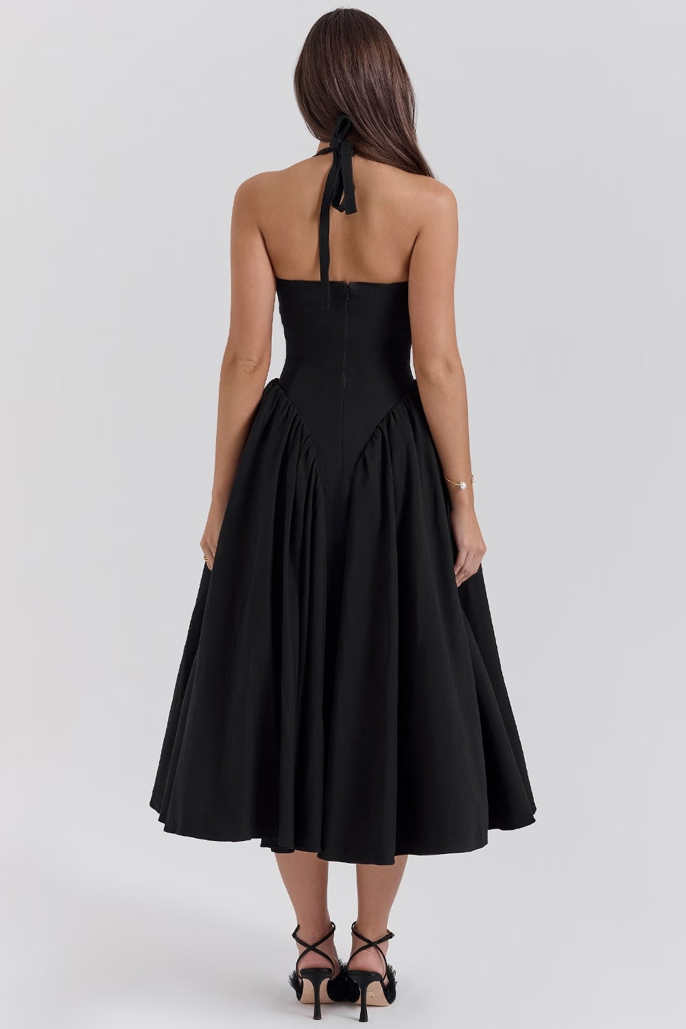 Valenne Midi Dress - Black