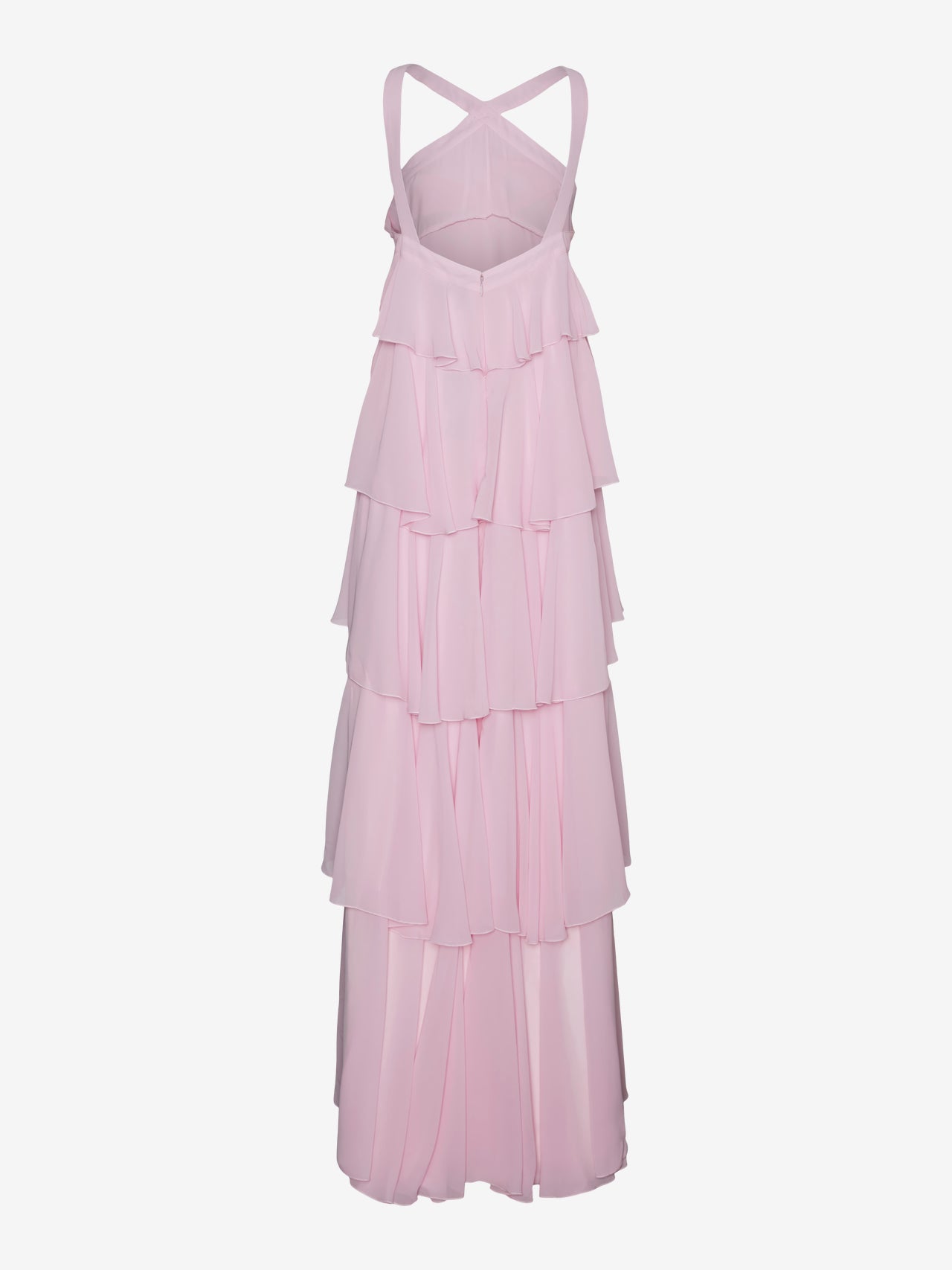 Rosette Cascade Maxi Dress