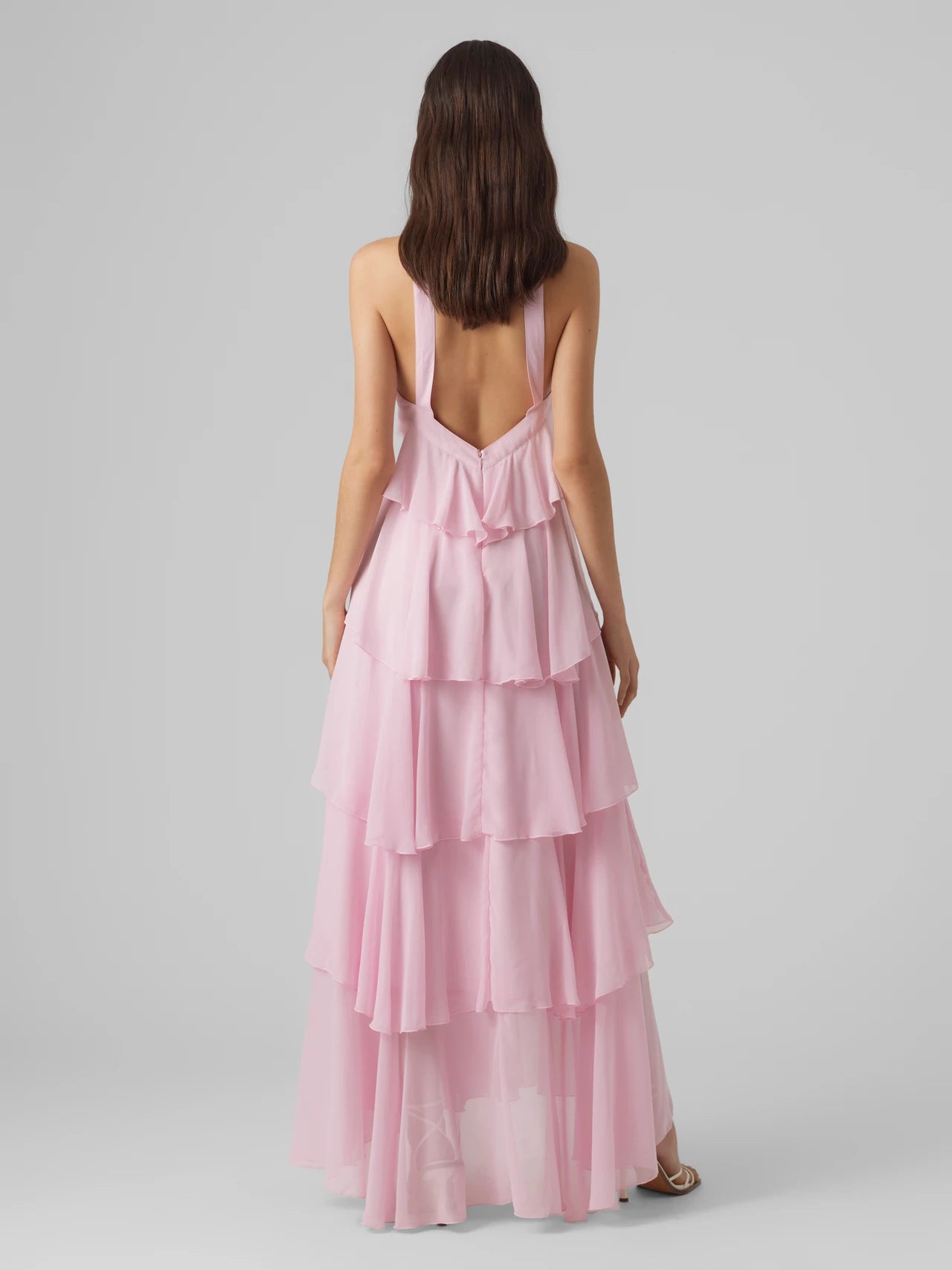 Rosette Cascade Maxi Dress