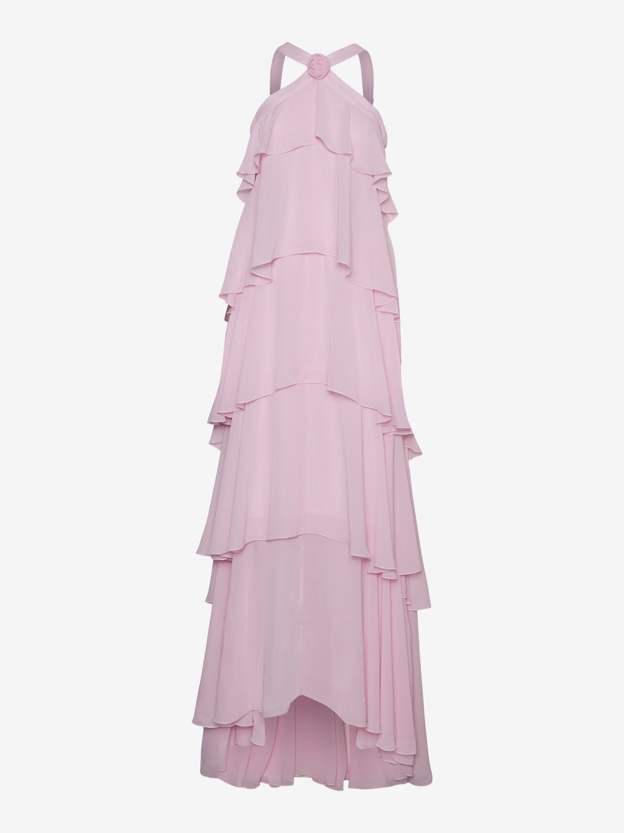 Rosette Cascade Maxi Dress