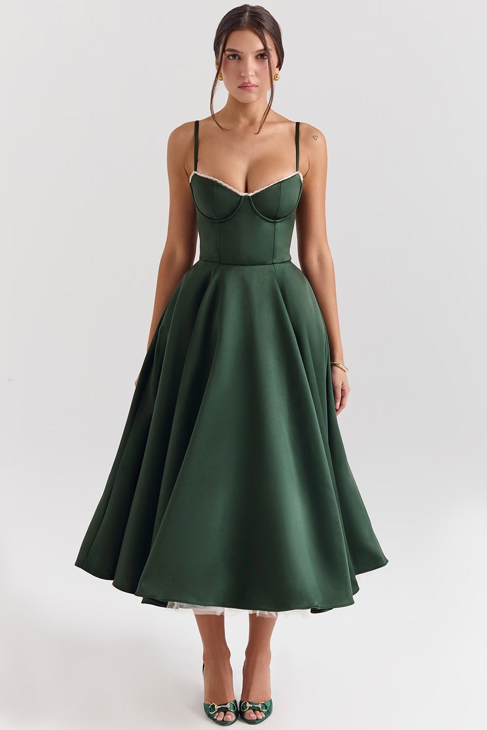 Juliette Midi Dress - Green
