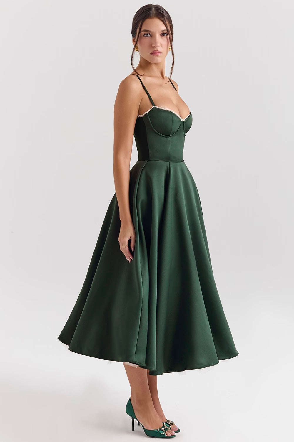 Juliette Midi Dress - Green