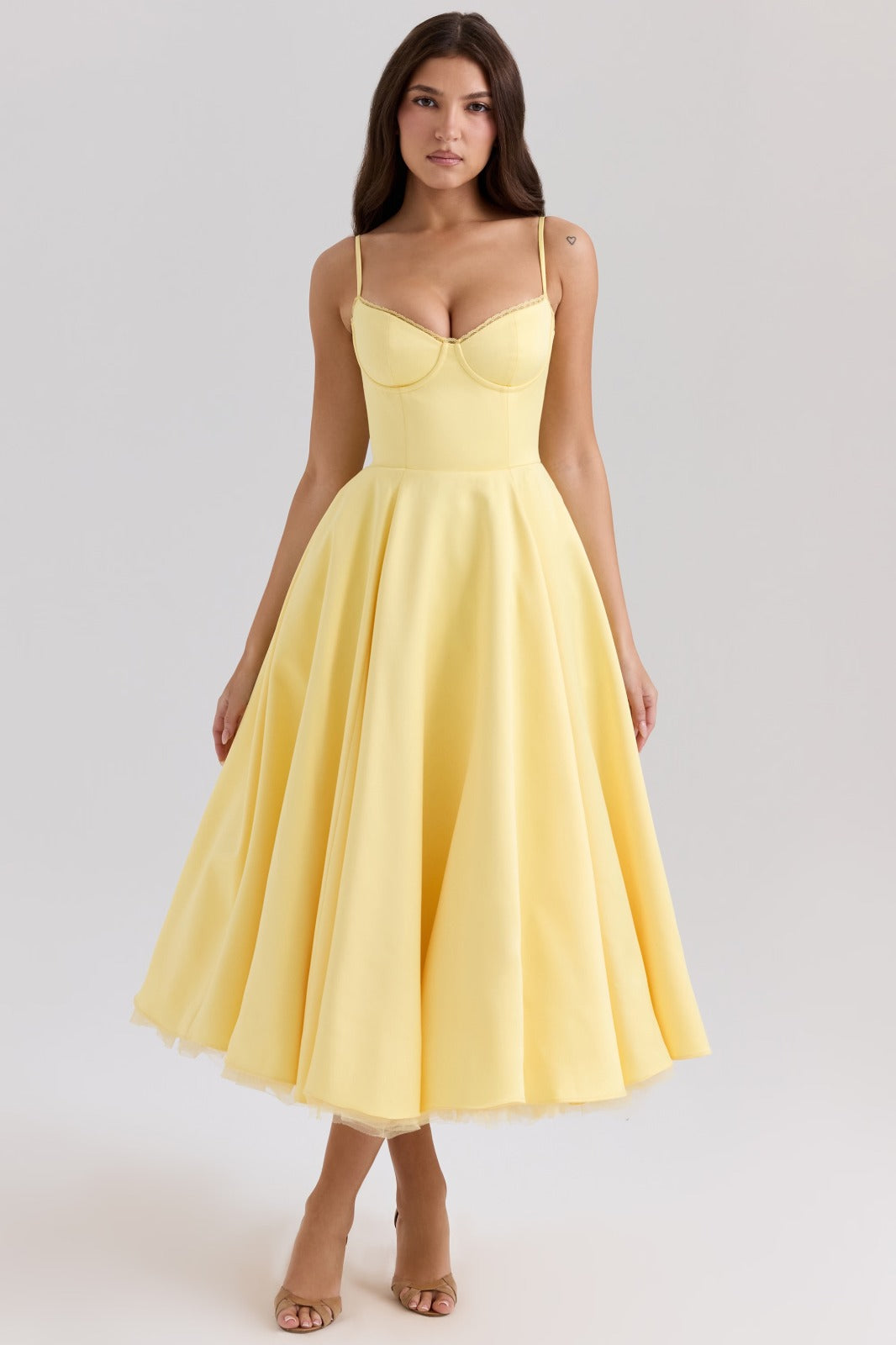 Juliette Midi Dress - Yellow