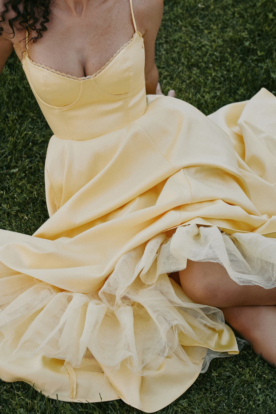 Juliette Midi Dress - Yellow