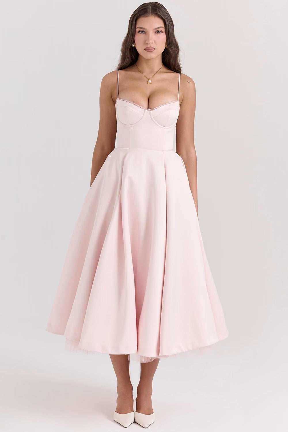 Juliette Midi Dress - Pink