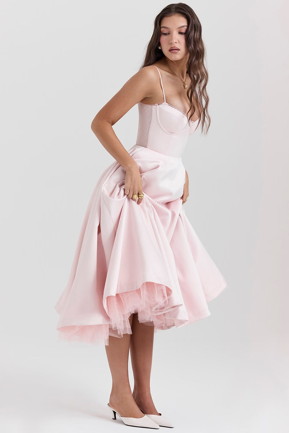 Juliette Midi Dress - Pink