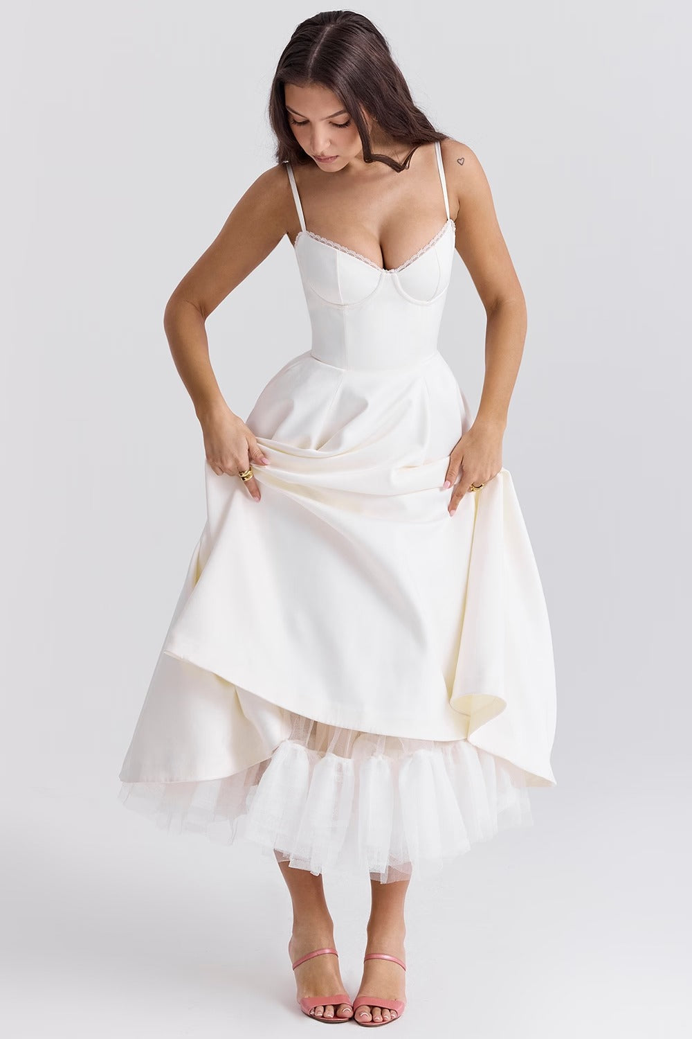Juliette Midi Dress - White