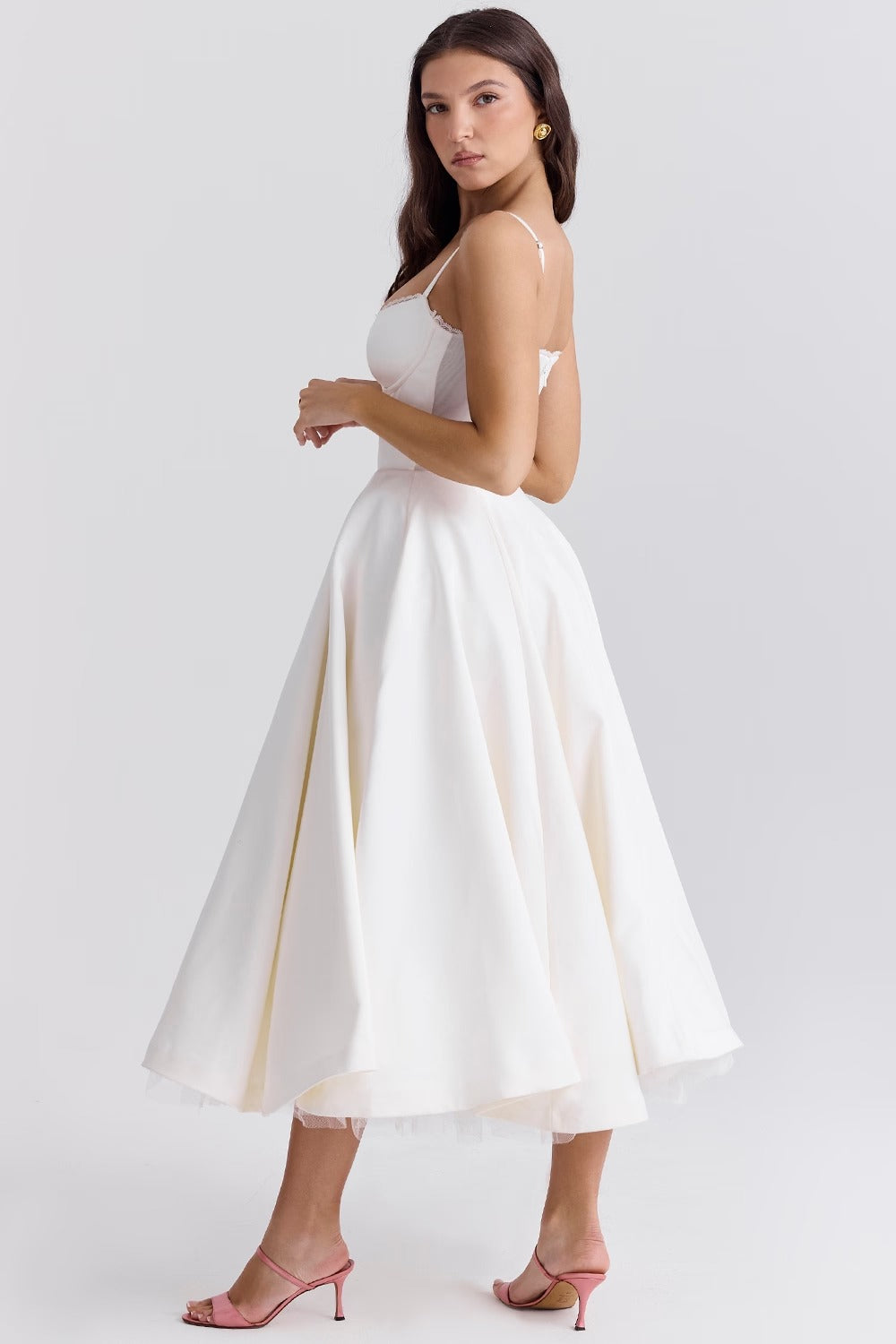 Juliette Midi Dress - White