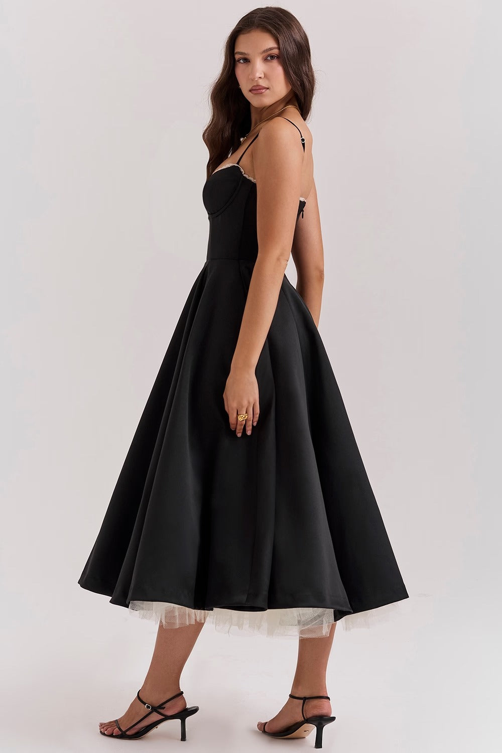 Juliette Midi Dress - Black