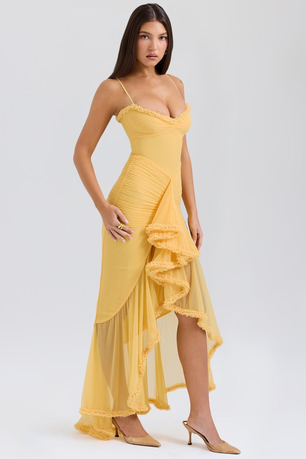Virella Maxi Dress - Apricot