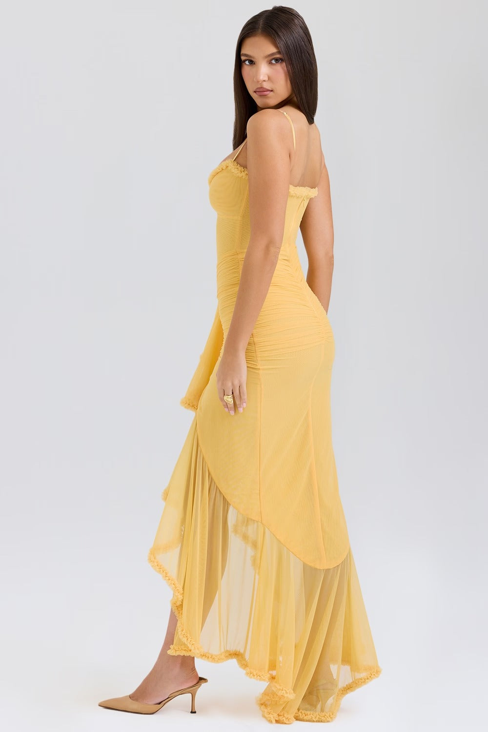 Virella Maxi Dress - Apricot