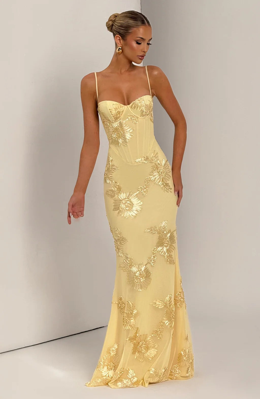 Liora Maxi Dress - Lemon
